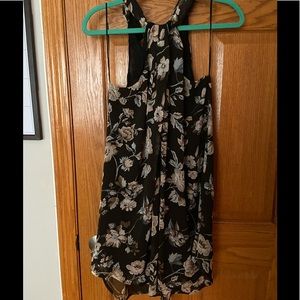 Astr the Label Dress M black floral aline